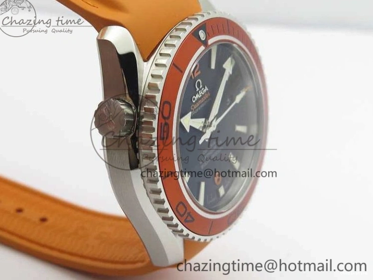 0217 UrbanStyle Planet Ocean Pro Orange Bezel 45mm OMF 1:1 Best Edition On Rubber Strap A8500 (Black Balance Wheel) 8138